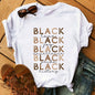 T-Shirts Women SISTAS Black Melanin