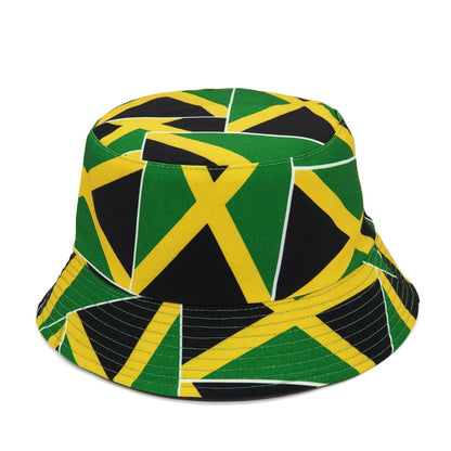 Hat - Jamaican Flag Bucket Hat (Double Sided)