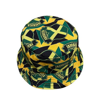 Hat - Jamaican Flag Bucket Hat (Double Sided)