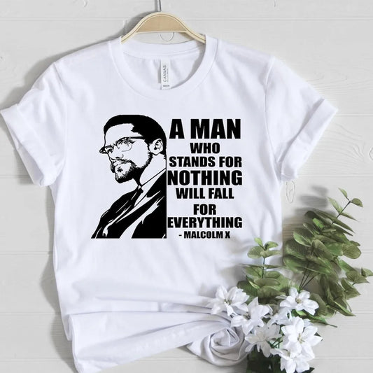 T Shirt Malcom X Quote