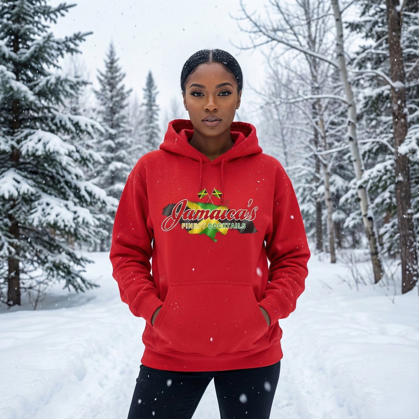 Jamaica's Finest Logo Island Vibes Hoodie Sweatshirt